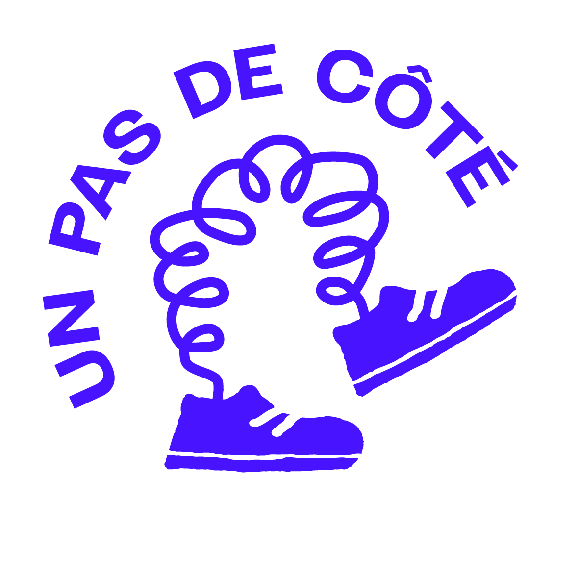 Logo un pas de cote texte
